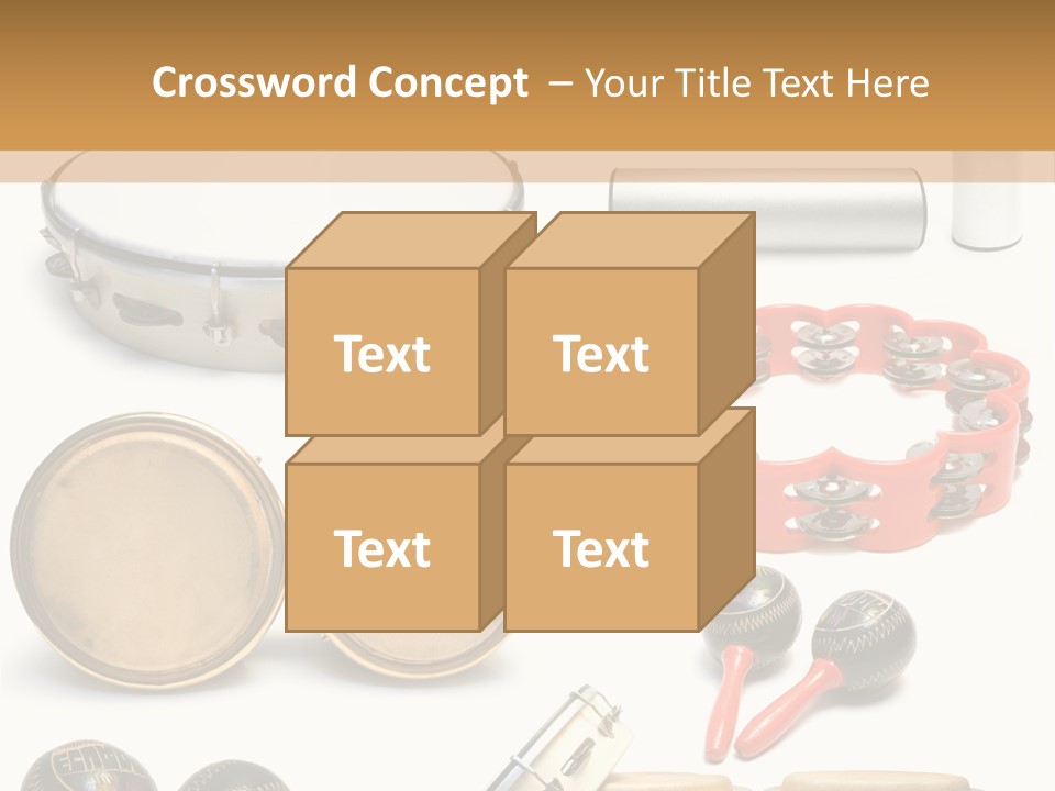 Percussion Musical Instruments PowerPoint Template