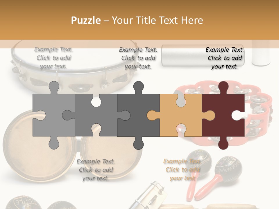 Percussion Musical Instruments PowerPoint Template