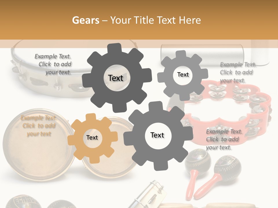 Percussion Musical Instruments PowerPoint Template