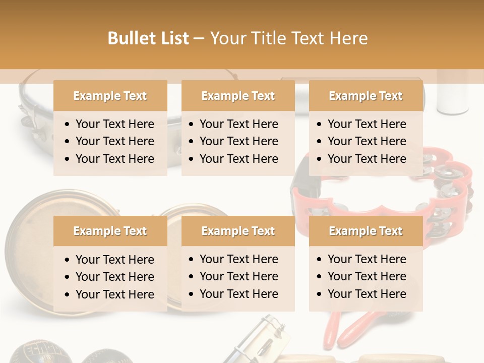Percussion Musical Instruments PowerPoint Template