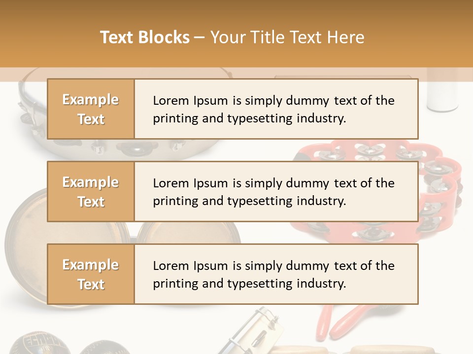 Percussion Musical Instruments PowerPoint Template