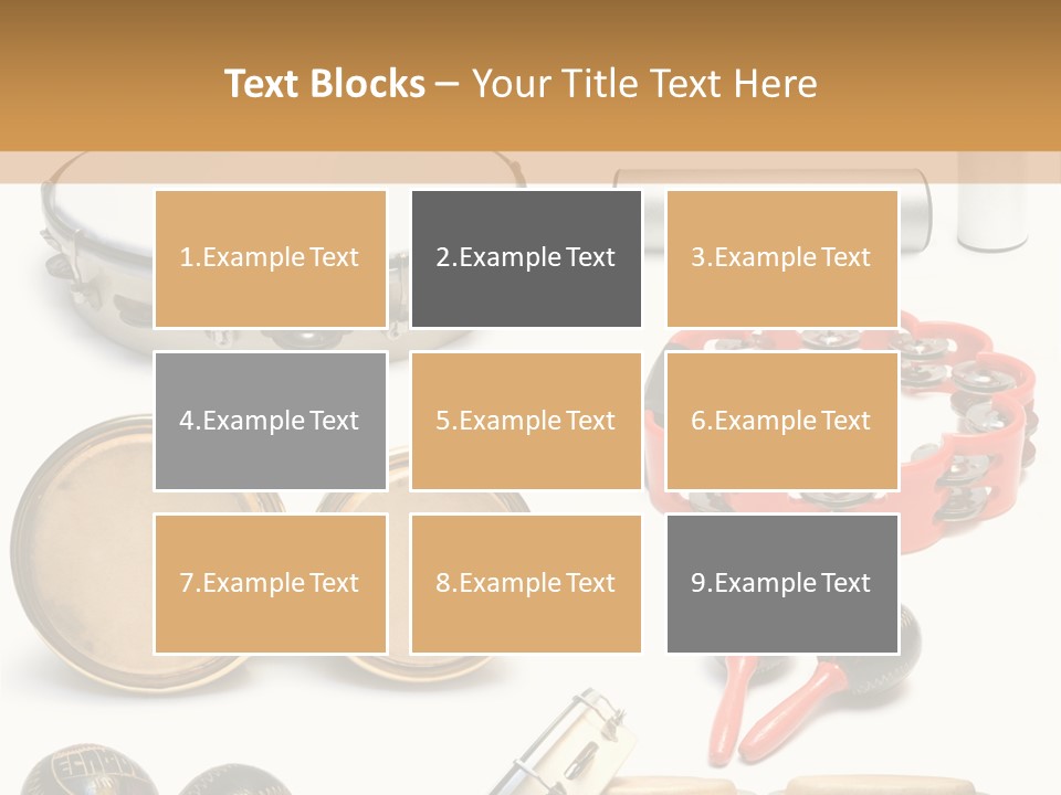 Percussion Musical Instruments PowerPoint Template