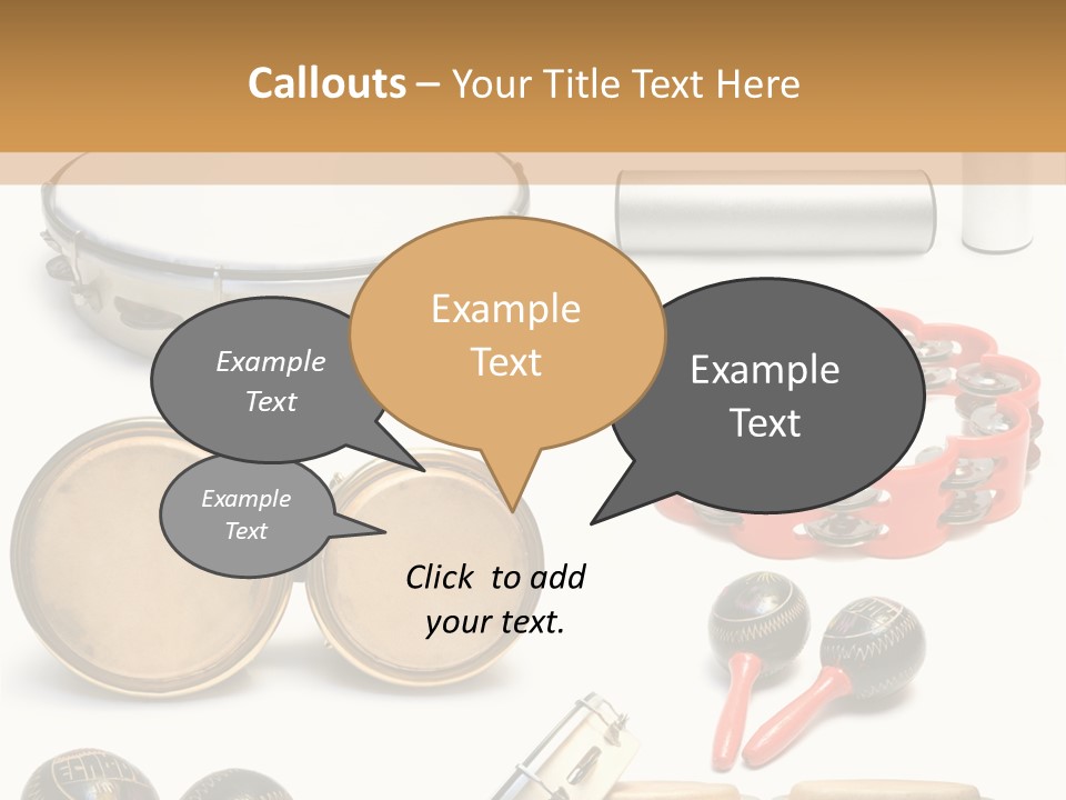 Percussion Musical Instruments PowerPoint Template