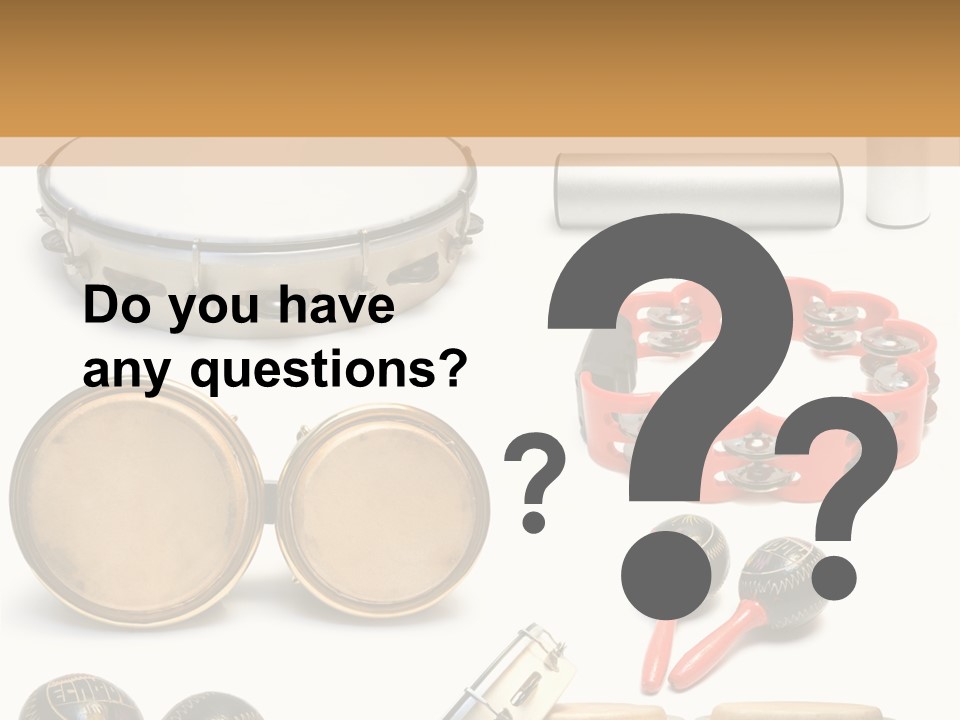 Percussion Musical Instruments PowerPoint Template