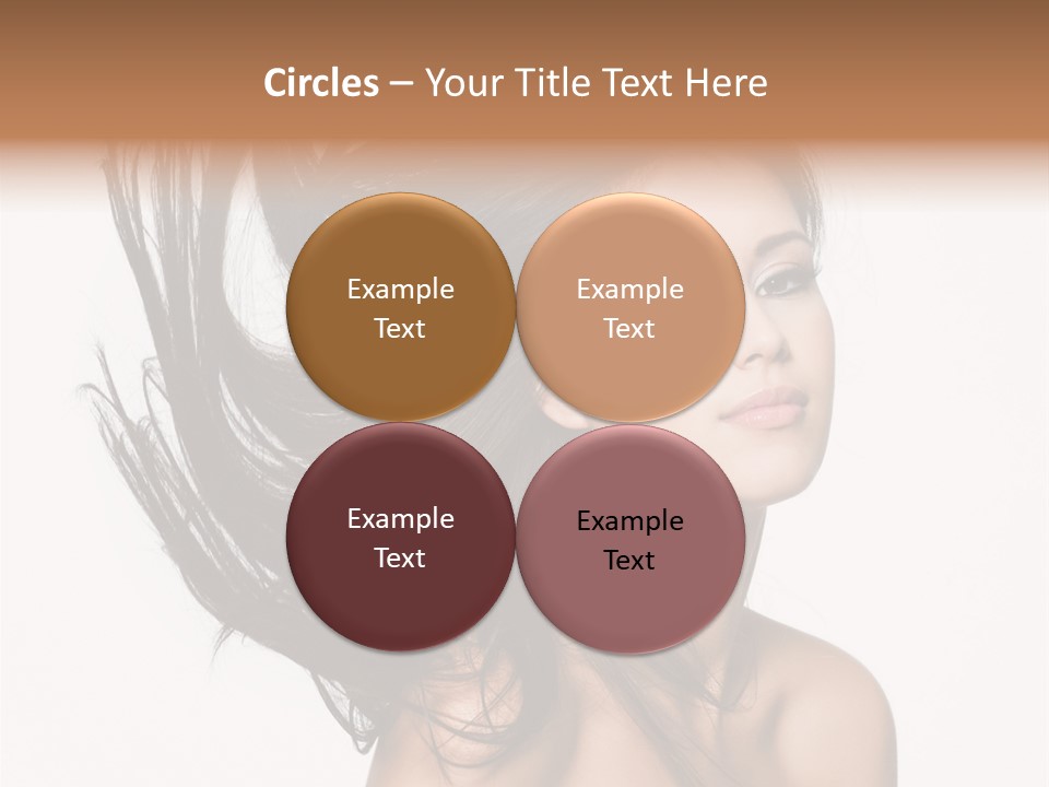 Hair Extensions Human PowerPoint Template