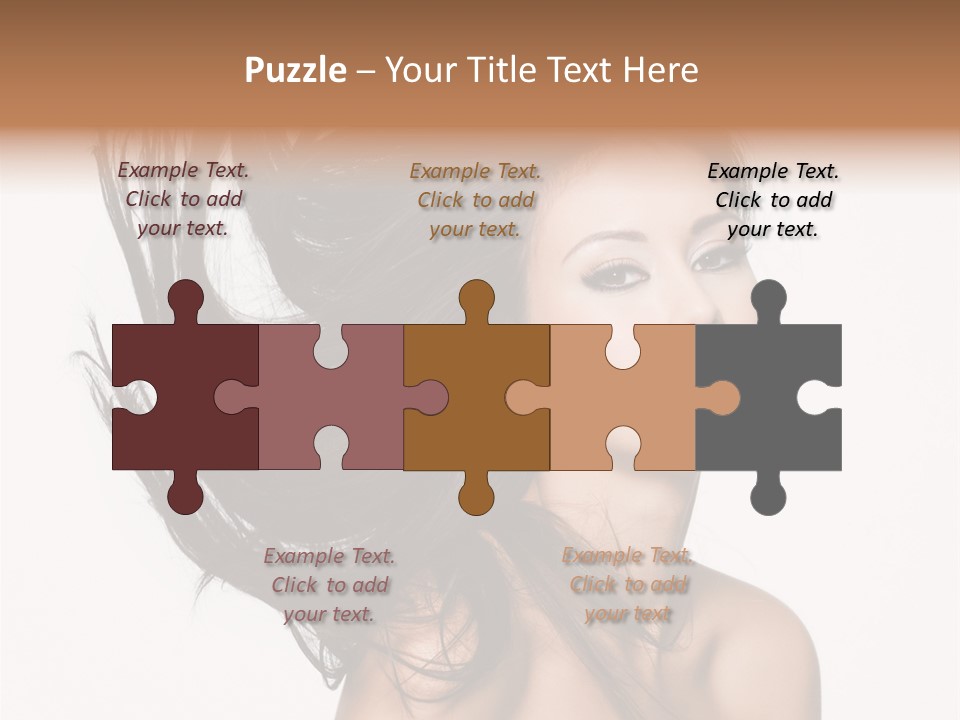 Hair Extensions Human PowerPoint Template