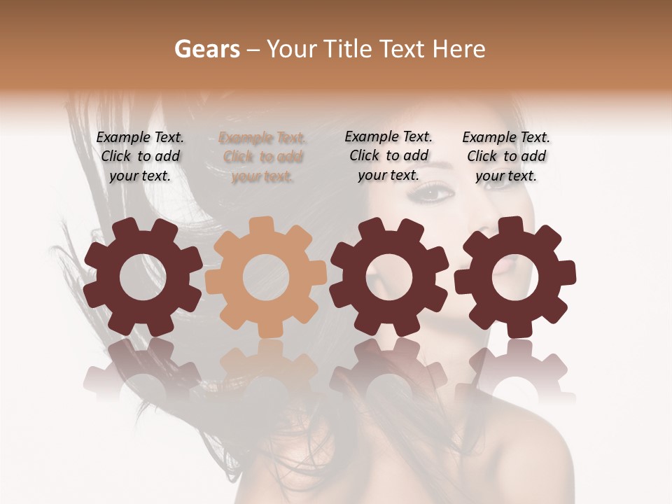 Hair Extensions Human PowerPoint Template