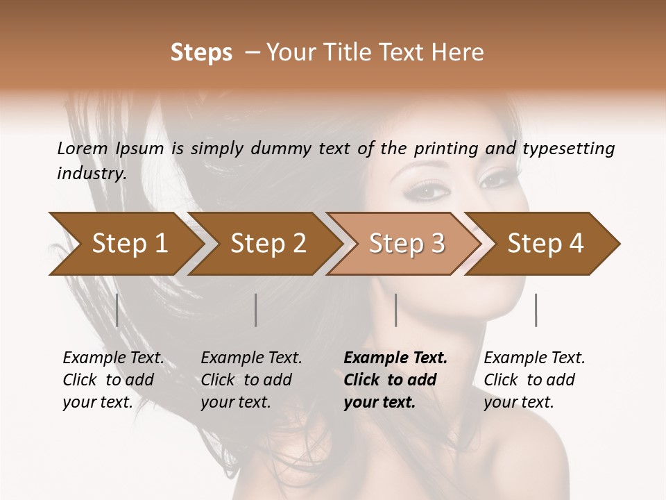 Hair Extensions Human PowerPoint Template