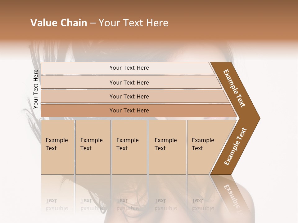 Hair Extensions Human PowerPoint Template