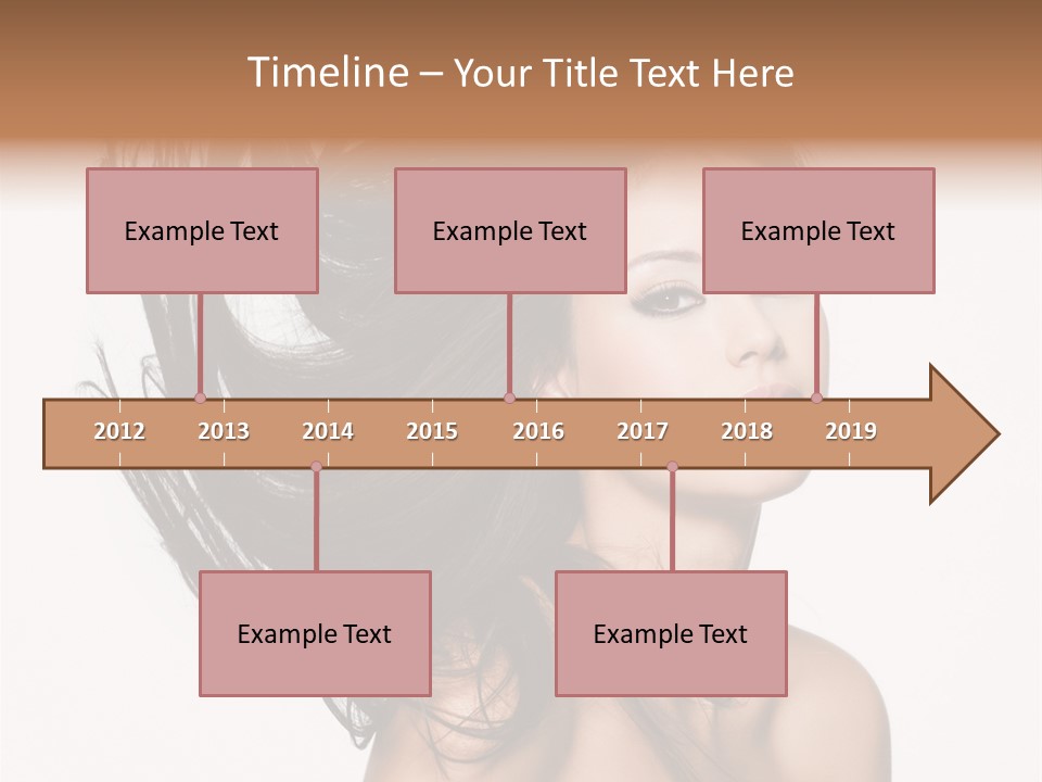 Hair Extensions Human PowerPoint Template