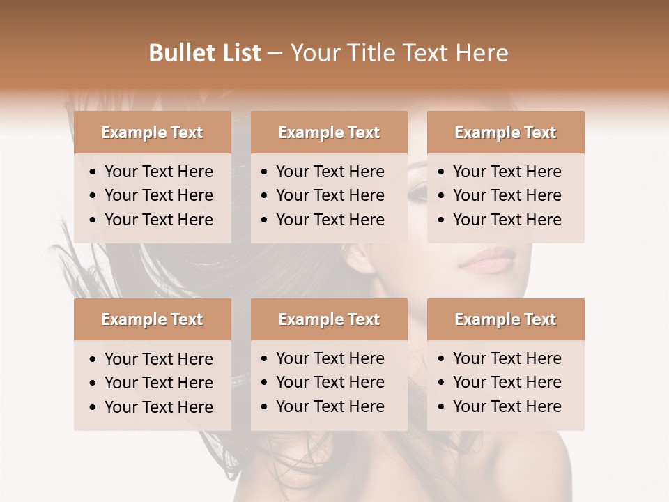 Hair Extensions Human PowerPoint Template