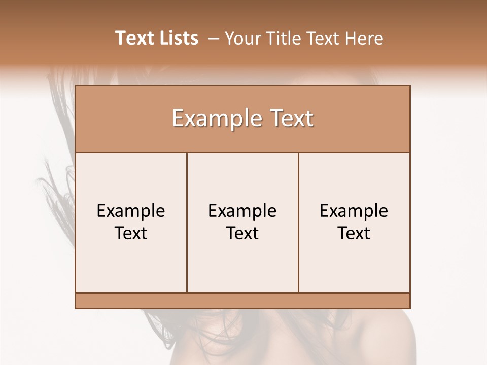 Hair Extensions Human PowerPoint Template