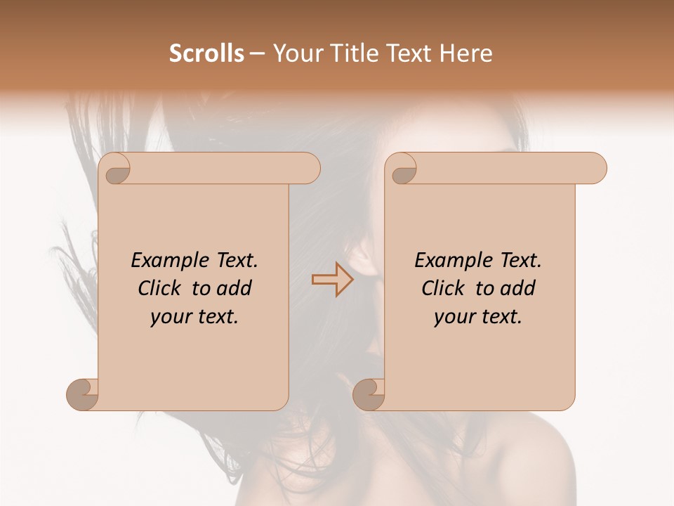 Hair Extensions Human PowerPoint Template