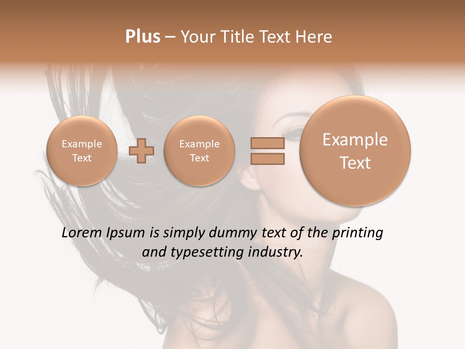 Hair Extensions Human PowerPoint Template