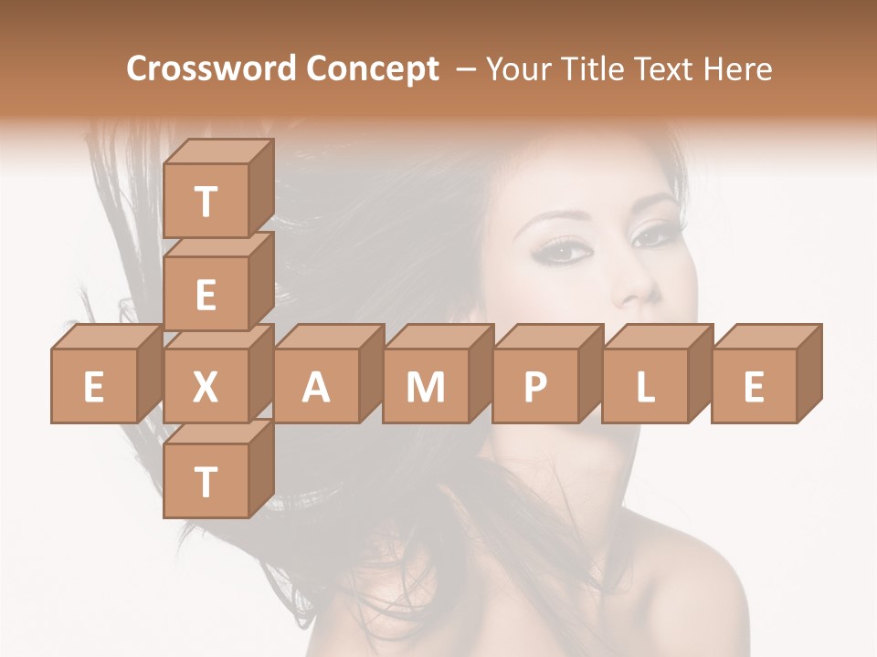 Hair Extensions Human PowerPoint Template