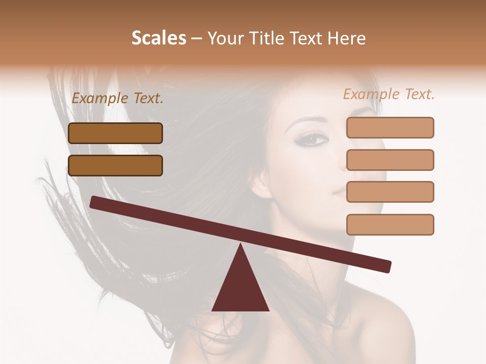 Hair Extensions Human PowerPoint Template