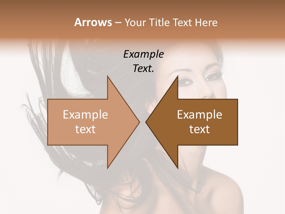 Hair Extensions Human PowerPoint Template