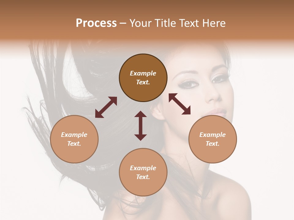 Hair Extensions Human PowerPoint Template