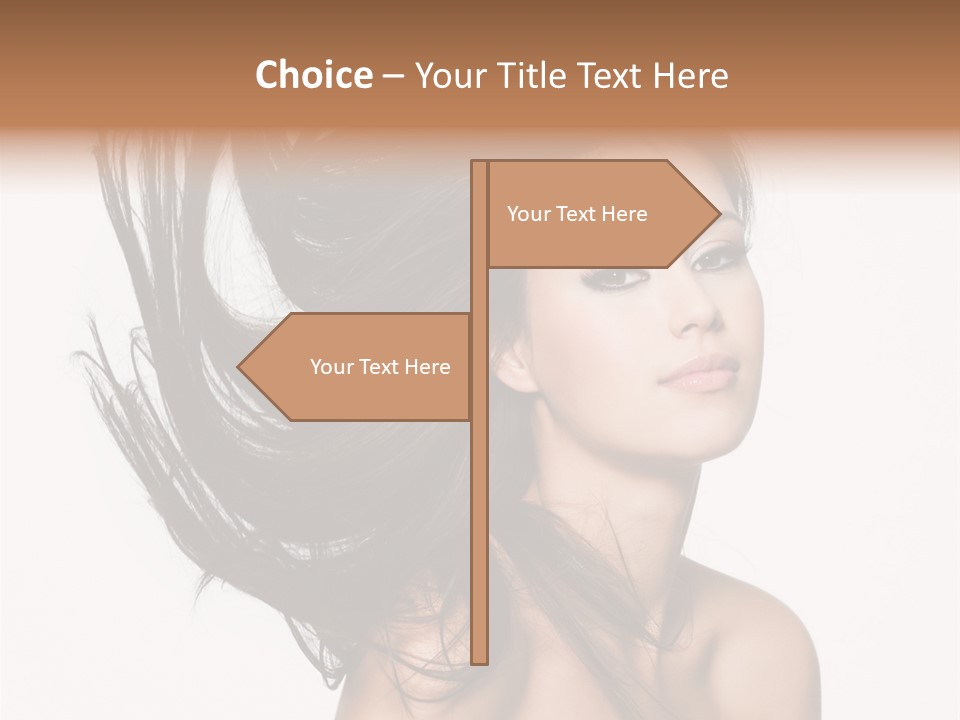 Hair Extensions Human PowerPoint Template