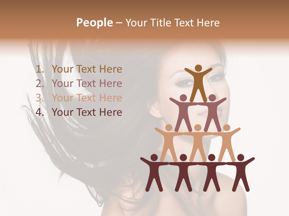 Hair Extensions Human PowerPoint Template