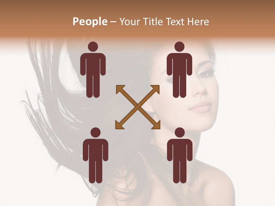 Hair Extensions Human PowerPoint Template