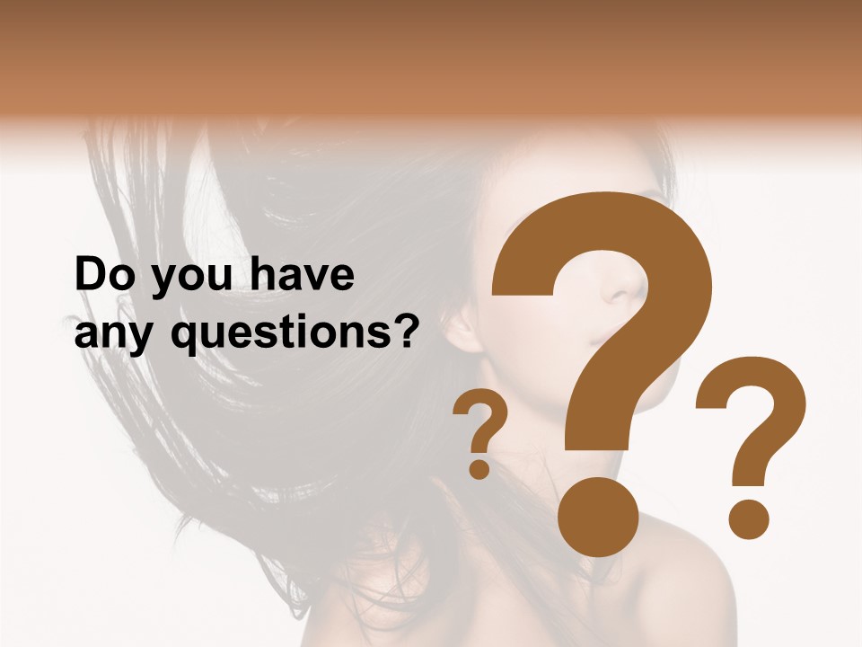 Hair Extensions Human PowerPoint Template