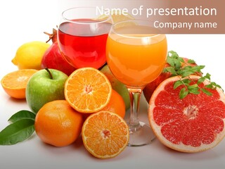 Citrus Fruit PowerPoint Template