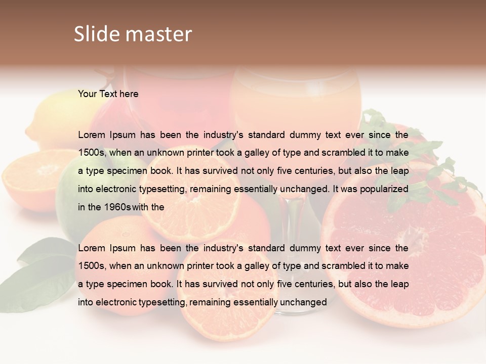 Citrus Fruit PowerPoint Template