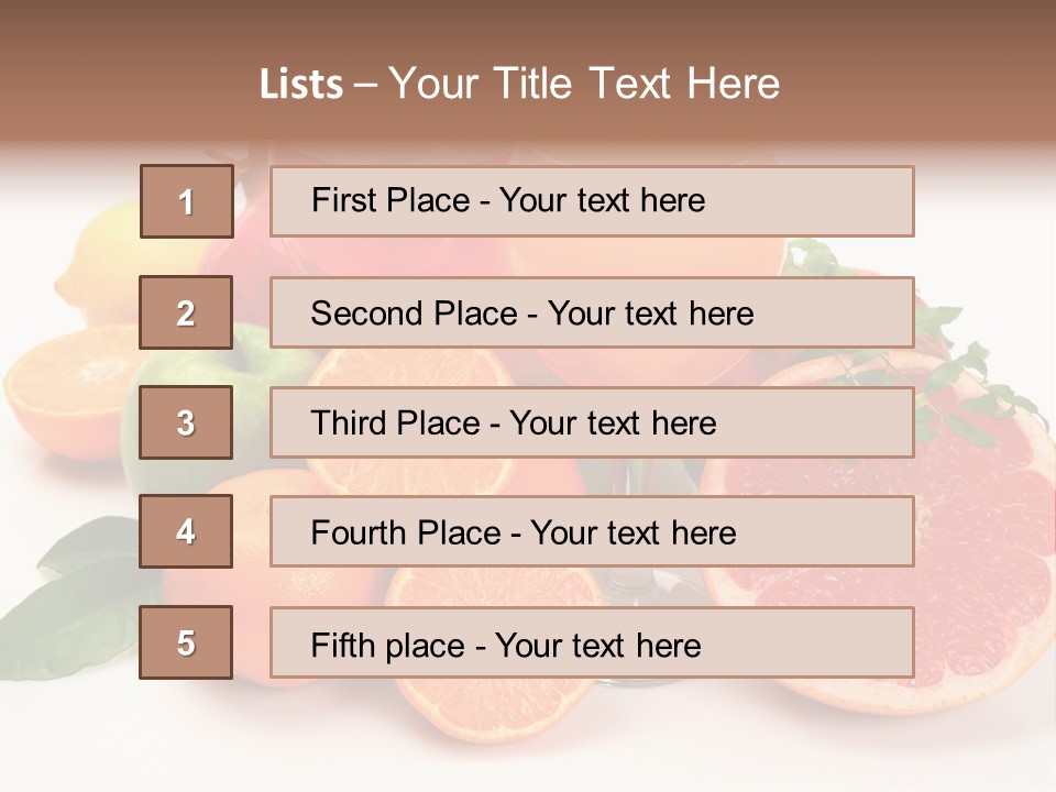 Citrus Fruit PowerPoint Template