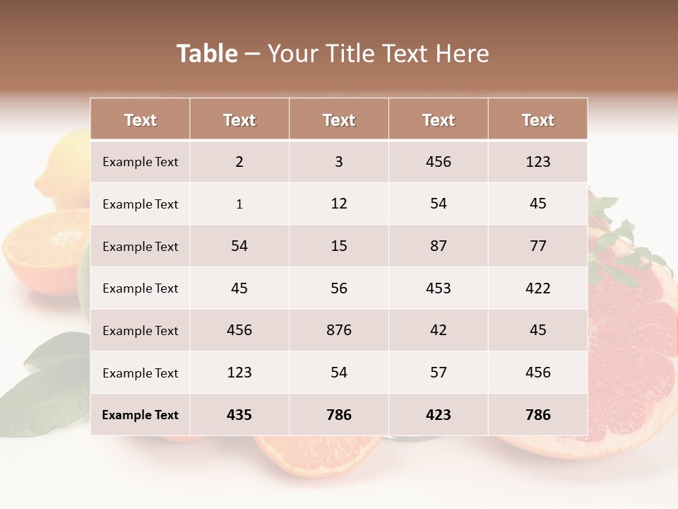 Citrus Fruit PowerPoint Template