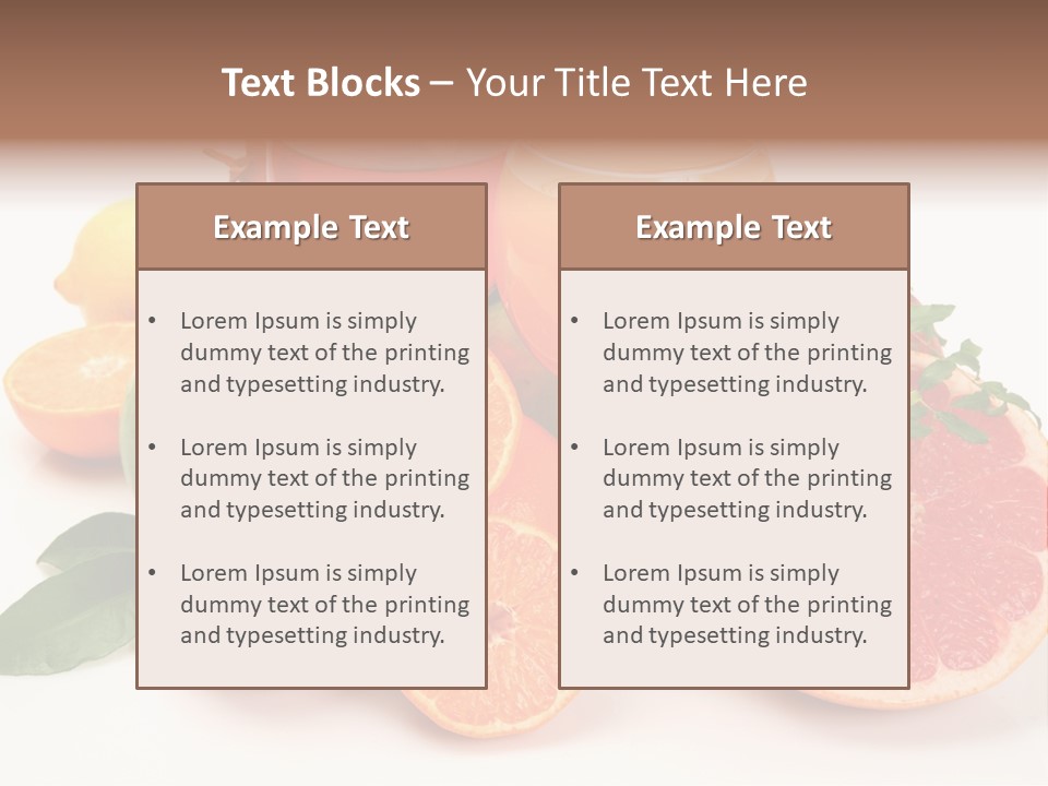 Citrus Fruit PowerPoint Template