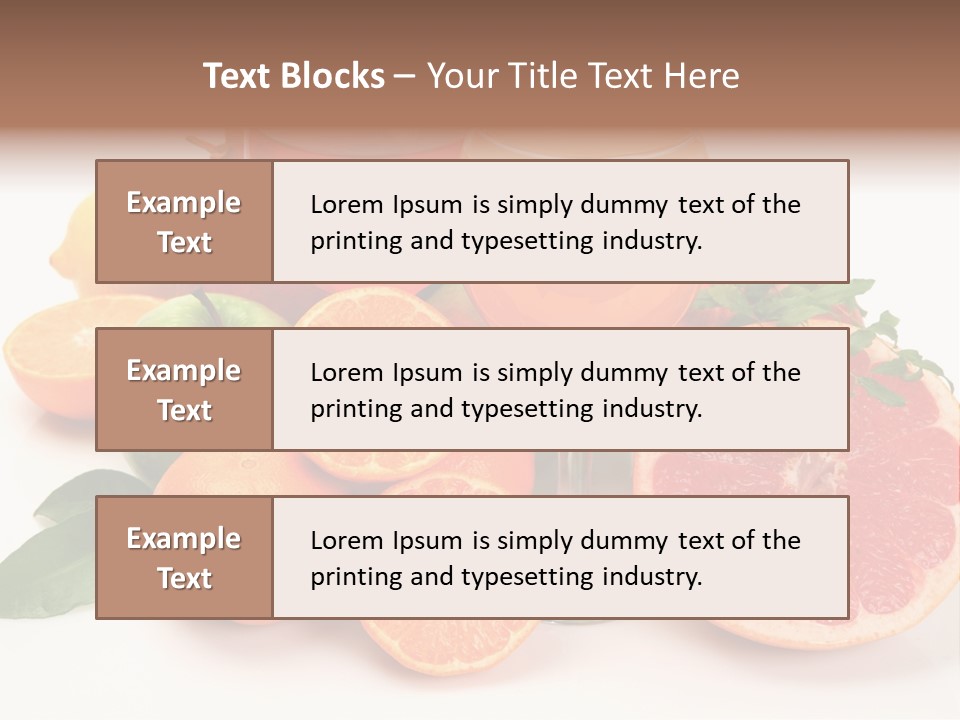 Citrus Fruit PowerPoint Template