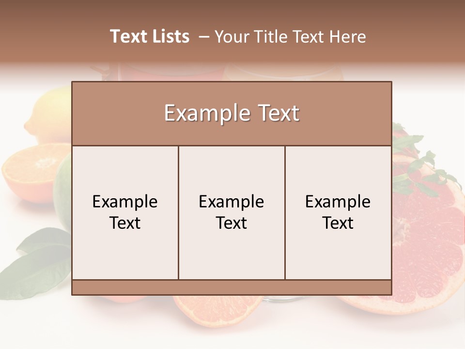 Citrus Fruit PowerPoint Template