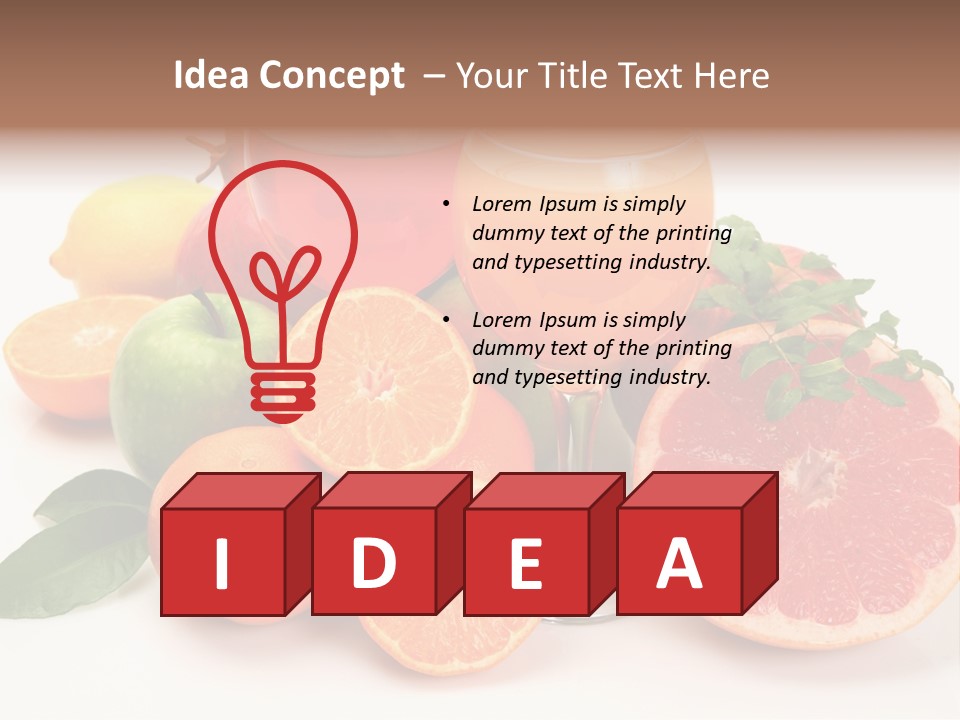 Citrus Fruit PowerPoint Template