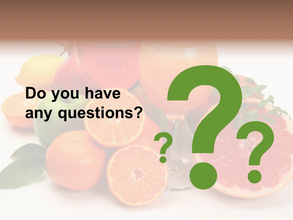Citrus Fruit PowerPoint Template