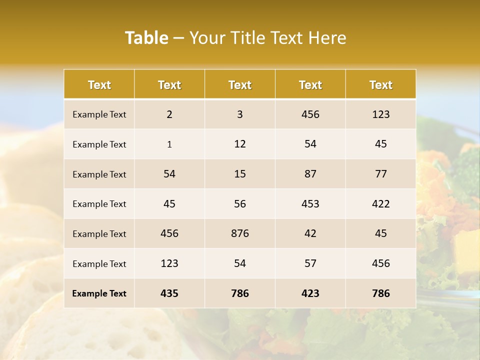 Healthy Food PowerPoint Template