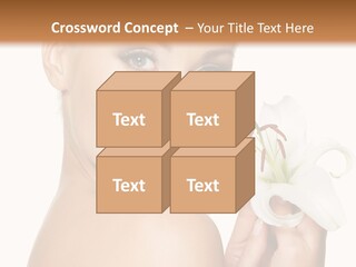 Blonde Eyebrows PowerPoint Template