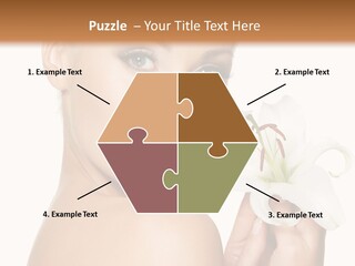 Blonde Eyebrows PowerPoint Template