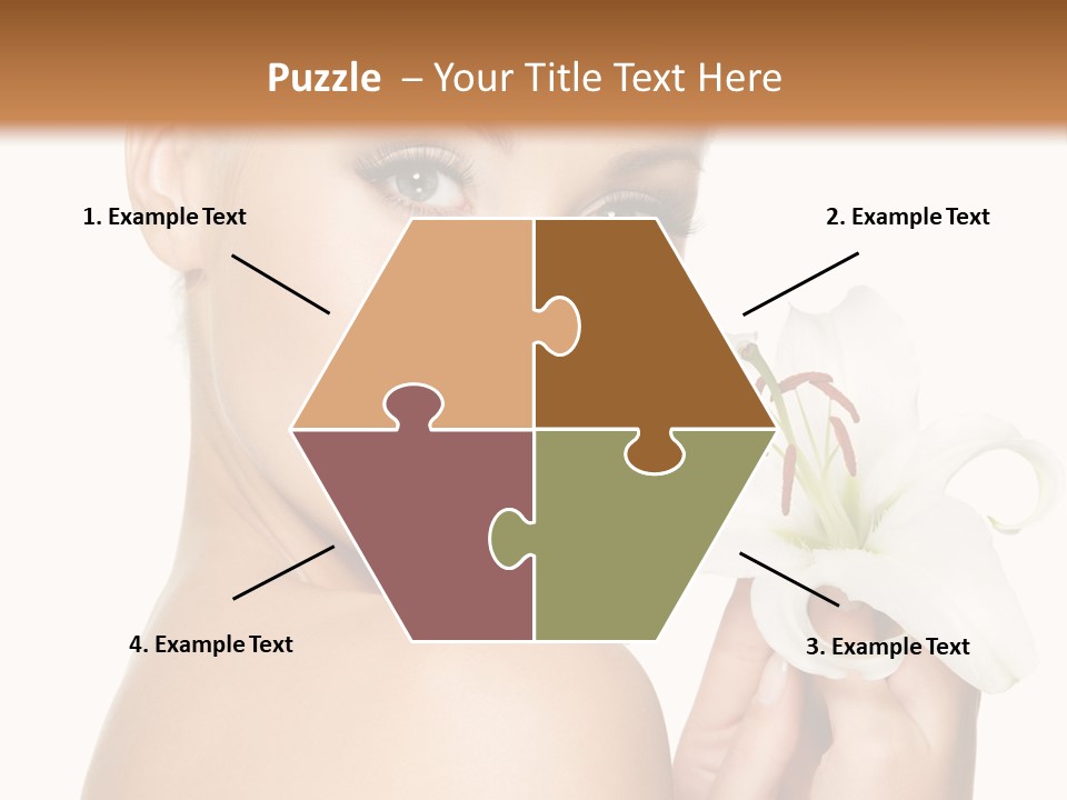 Blonde Eyebrows PowerPoint Template