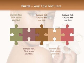 Blonde Eyebrows PowerPoint Template