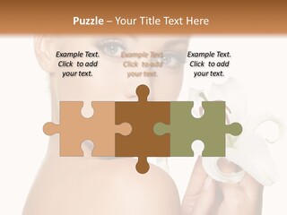 Blonde Eyebrows PowerPoint Template