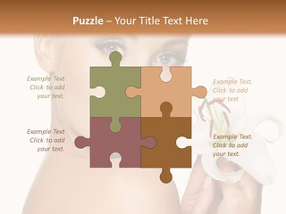 Blonde Eyebrows PowerPoint Template