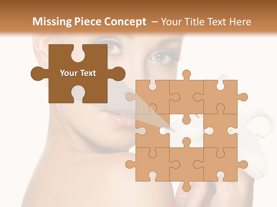 Blonde Eyebrows PowerPoint Template