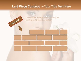 Blonde Eyebrows PowerPoint Template