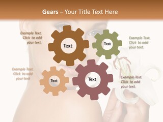 Blonde Eyebrows PowerPoint Template