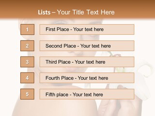 Blonde Eyebrows PowerPoint Template