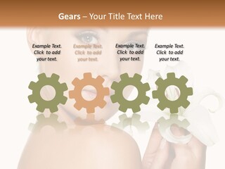 Blonde Eyebrows PowerPoint Template