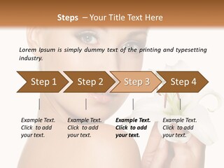 Blonde Eyebrows PowerPoint Template