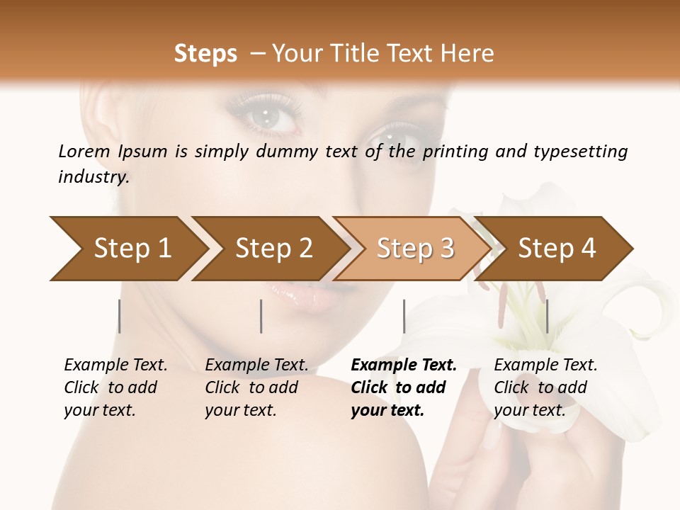 Blonde Eyebrows PowerPoint Template