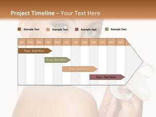 Blonde Eyebrows PowerPoint Template